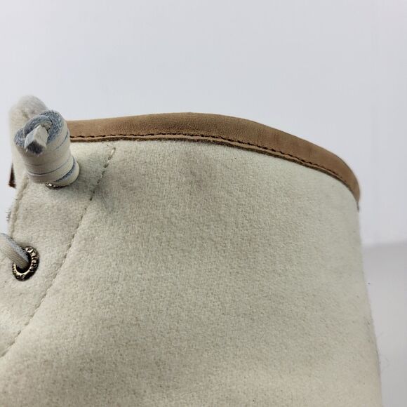 Sperry Top Sider Women's Saltwater Duck Boot Wool Ivory Snow Rain Boots Size 8 - Picture 3 of 14